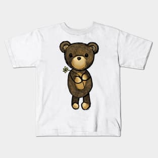 Adorable Teddy Bear Drawing Kids T-Shirt